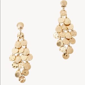 Gold Seashell Lilly Pulitzer chandelier earrings